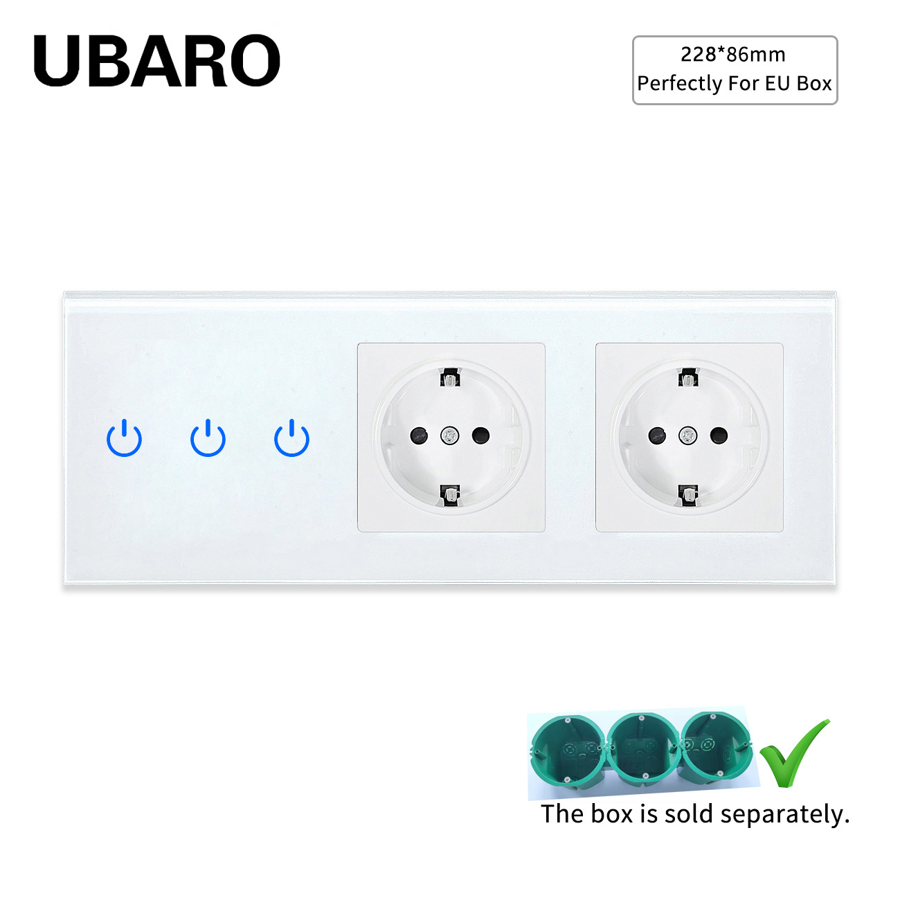 新款欧标触摸开关与A+C玻璃面板