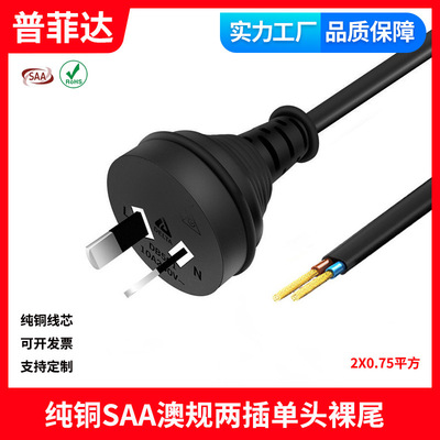 A认证澳规电源线澳大利亚两插