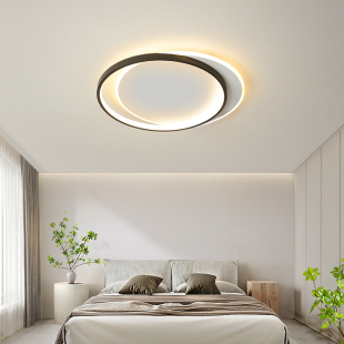 卧室主灯 北欧圆形led灯具现代简约主卧房间灯极简儿童房吸顶灯