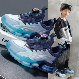 男童鞋子2025冬季保暖防滑二棉中大童跑步鞋防臭透气儿童运动棉鞋