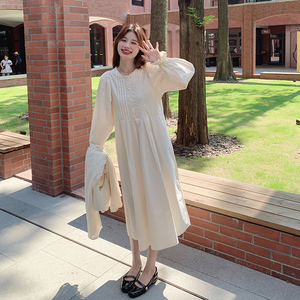 【新款】花朵刺绣叠穿连衣裙两件套 293-1105-P155控218图片