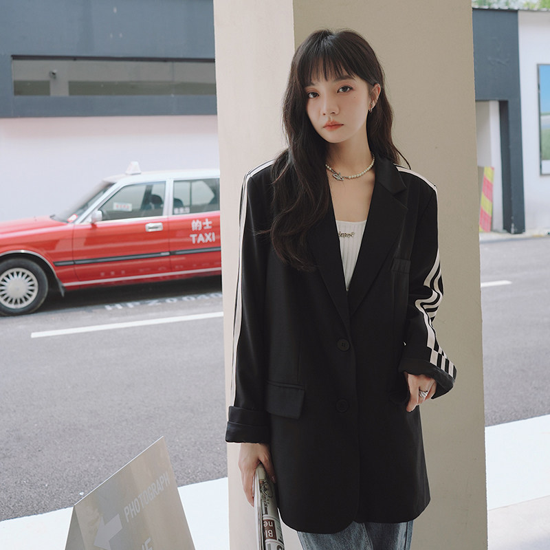 【新款】22秋主推！甜酷黑色西装外套205A-8813-P120控178,女装西装,浙宝293
