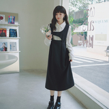 【新款】主推款设计感衬衣背带裙套装205A-8816-P140控208，女装连衣裙，浙宝293