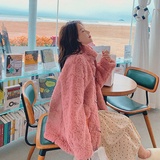 【档口现货】仿兔毛皮毛一体羊羔毛外套205A-K130-P155控238，女装皮草，浙宝293