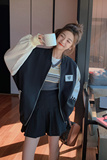 【新款】！撞色拼接贴标棒球服205A-8820-P130控188，女装短外套，浙宝293