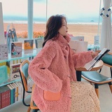 【档口现货】仿兔毛皮毛一体羊羔毛外套205A-K130-P155控238，女装皮草，浙宝293