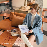 【现货主推】蝴蝶结小清新西装毛呢外套205A-K628-P150控228，女装毛呢外套，浙宝293