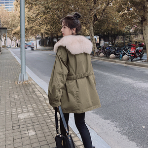 【新品】兔毛内胆 中长款派克服 205A-K631-P195控278图片