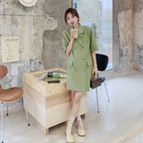 【现货主推】数据好休闲减龄小个子西装裙205A-6608-P100控148，女装连衣裙，浙宝293