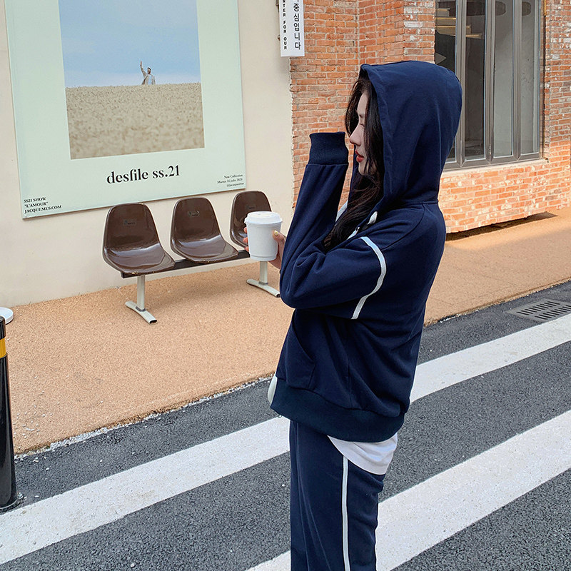【新款】22秋韩系休闲运动卫衣套装205A-8801-P145控208,女装卫衣/绒衫,浙宝293