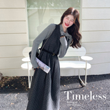 【新款】现货蝴蝶结T+波点裙（送腰带）293-261-P175控288，女装套装/套裙，浙宝293