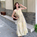 法式网纱刺绣罩衫裙套装女2025夏季新款宽松显瘦背心长裙子两件套，女装连衣裙，浙宝293