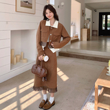 【春款现货】数据好！撞色流苏拼接套装裙293-2512-P185控248，女装套装/套裙，浙宝293