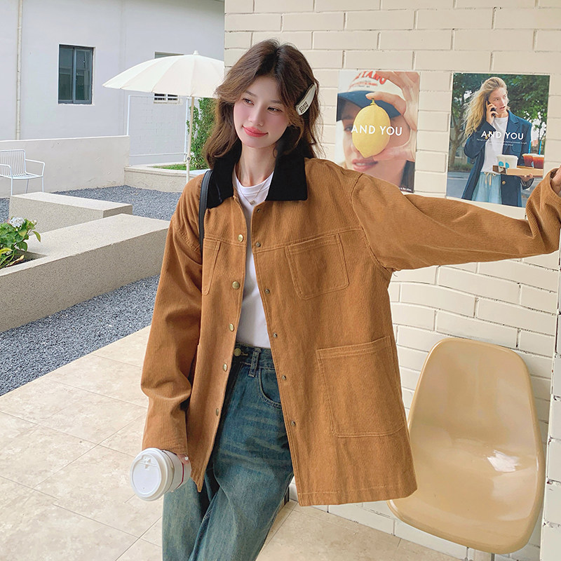 【新款】美拉德工装短风衣外套293-1101-P155控218,女装短外套,浙宝293