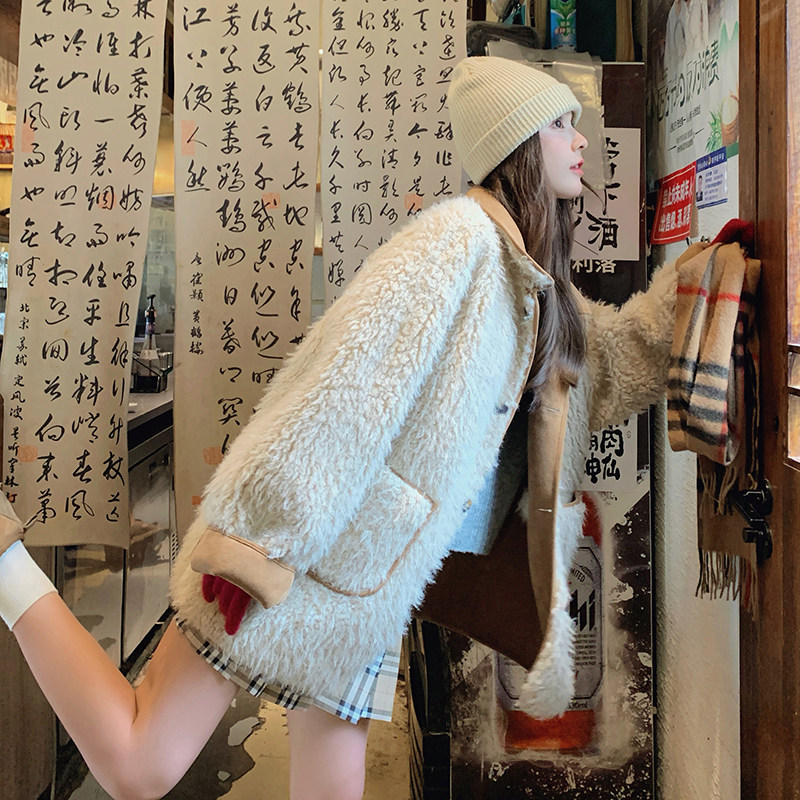 【新款】高品质正反两面穿羊羔毛外套293-206-P185控278,女装短外套,浙宝293