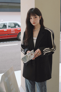 【新款】22秋主推！ 甜酷黑色西装外套 205A-8813-P120控178图片