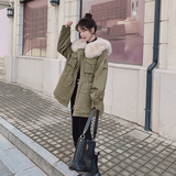 【新品】兔毛内胆中长款派克服205A-K631-P195控278，女装棉衣/棉服，浙宝293