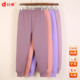 中老年宽松内穿线裤 中厚秋裤 女士纯棉高腰大码 奶奶三层夹棉保暖裤