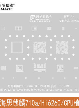 阿毛易修荣耀8X/20i/畅享10P钢网