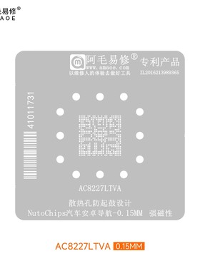适用于AutoChips汽车芯片AC8227LTVA植锡网AC8257SV/AC8259SV钢网