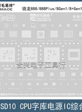 适用高通骁龙888/888+/888Plus钢网8Gen1/8+Gen1/8+ 4G/CPU植锡网
