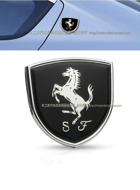 适用于法拉利F430F12 f458 488 812汽车侧窗个性车身贴车尾标改装