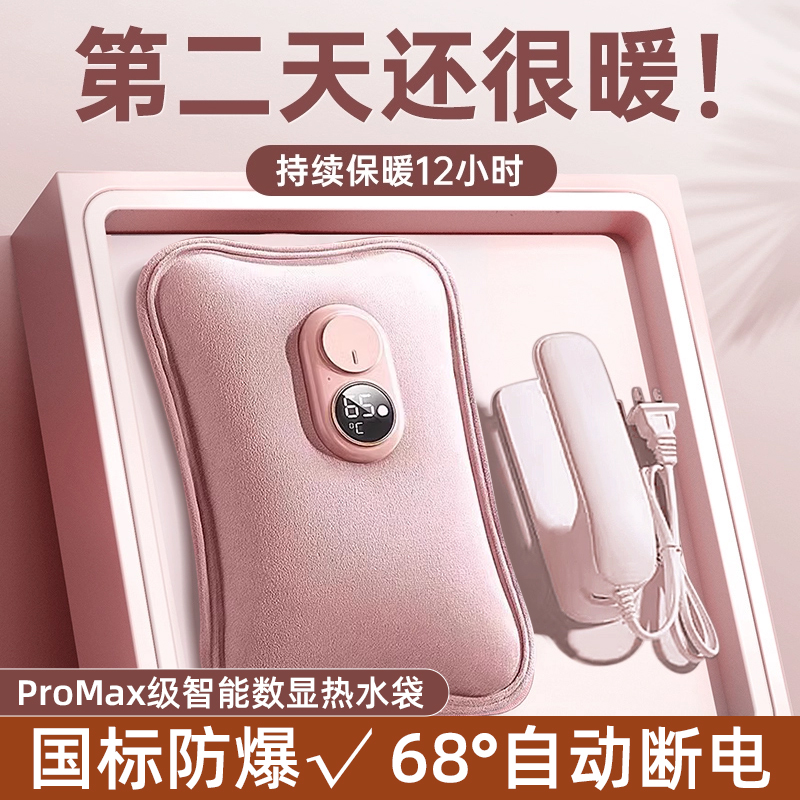 志高热水袋智能数显暖手宝双插手暖水袋国标防爆暖手热敷热水袋,生活电器,电暖手宝/电暖脚器,淘宝优惠券,粉丝福利购,淘宝优惠卷