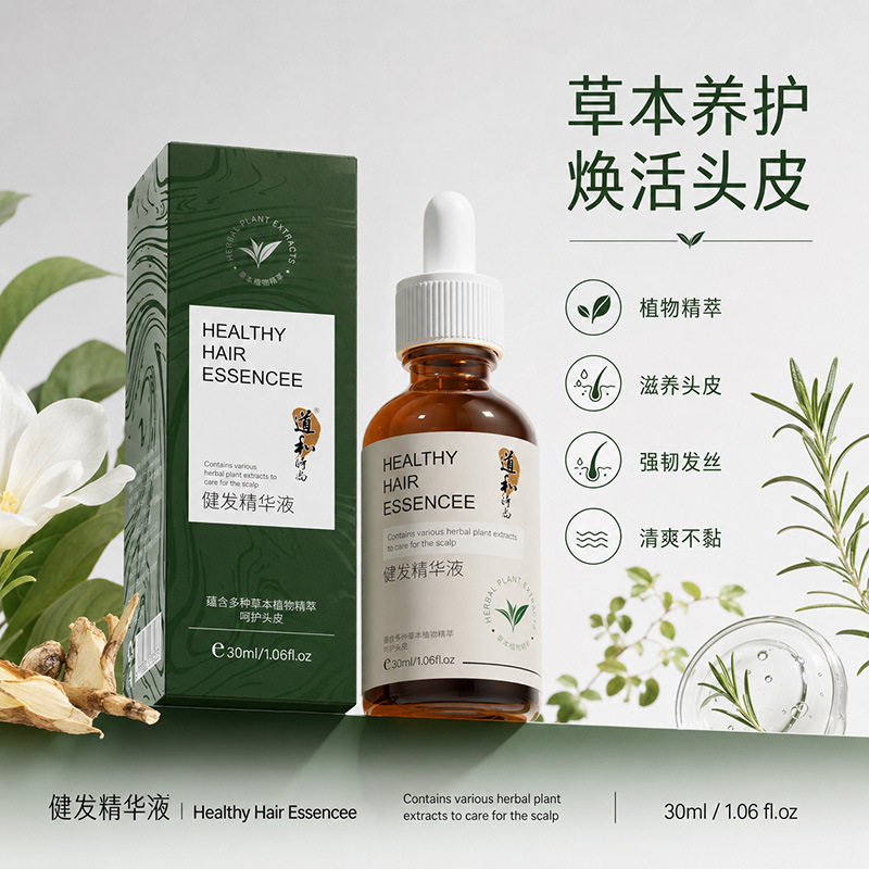 道和时尚健发精华液30mlX1瓶草本护发精油温和滋养发质轻盈渗透