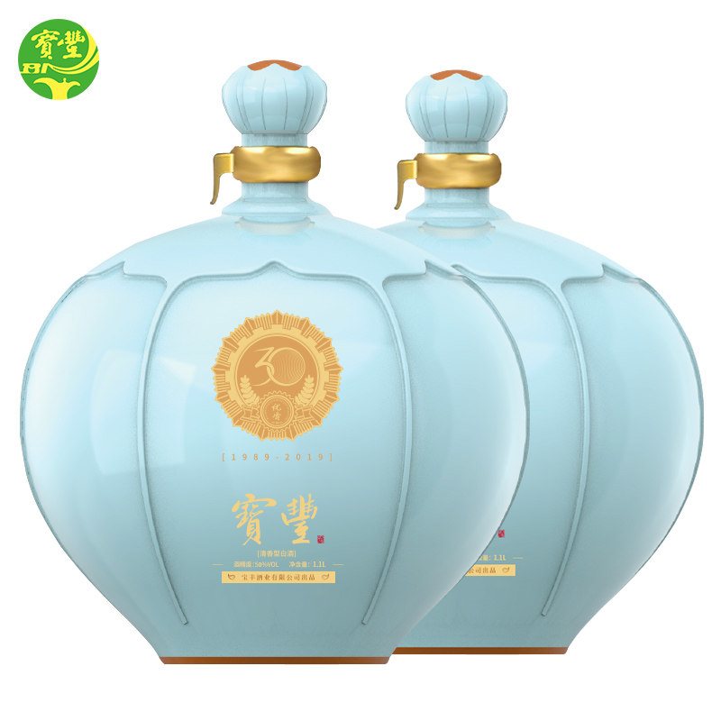 河南名酒宝丰优质30坛酒50度清香型白酒1100ml1坛2坛4坛过节送礼