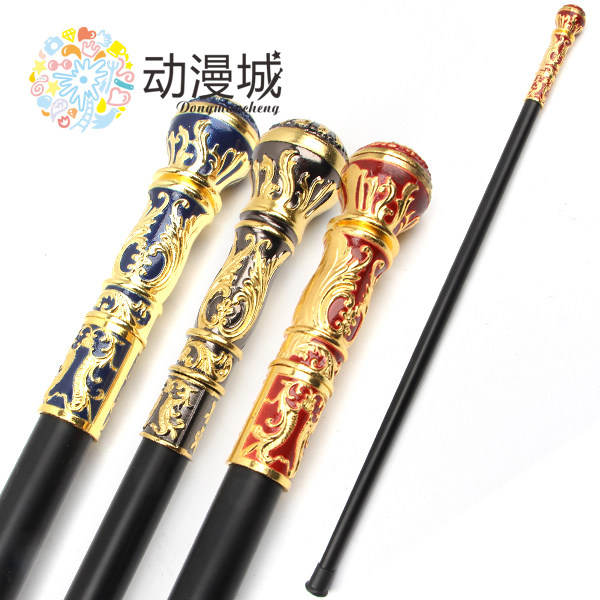 黑执事夏尔圆头手杖户外登山老人拐杖cos动漫道具未开刃