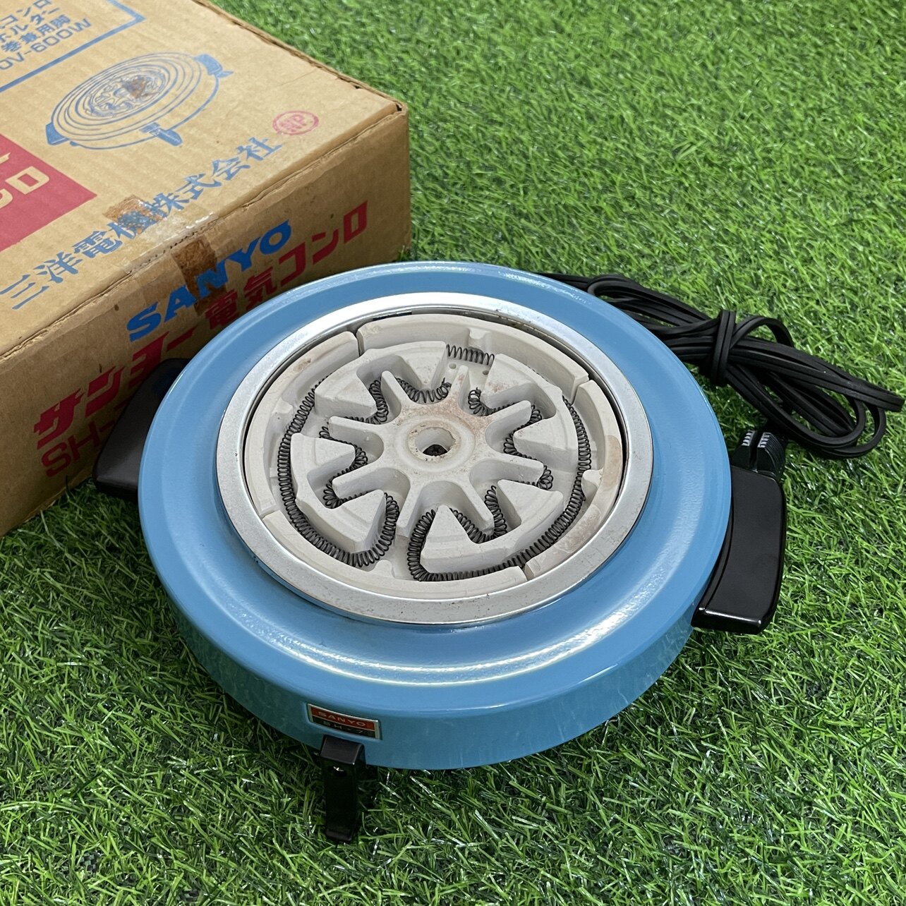 中古日本昭和时期复古三洋电炉SH-7煮茶电热炉100V
