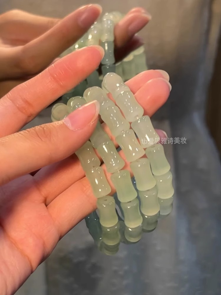 奥特莱斯折扣店撤柜捡漏小众女款新中式竹节手串文玩国风手链配饰