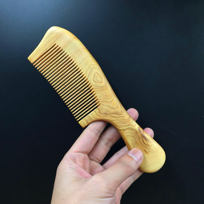 天然长柄防静电木梳子