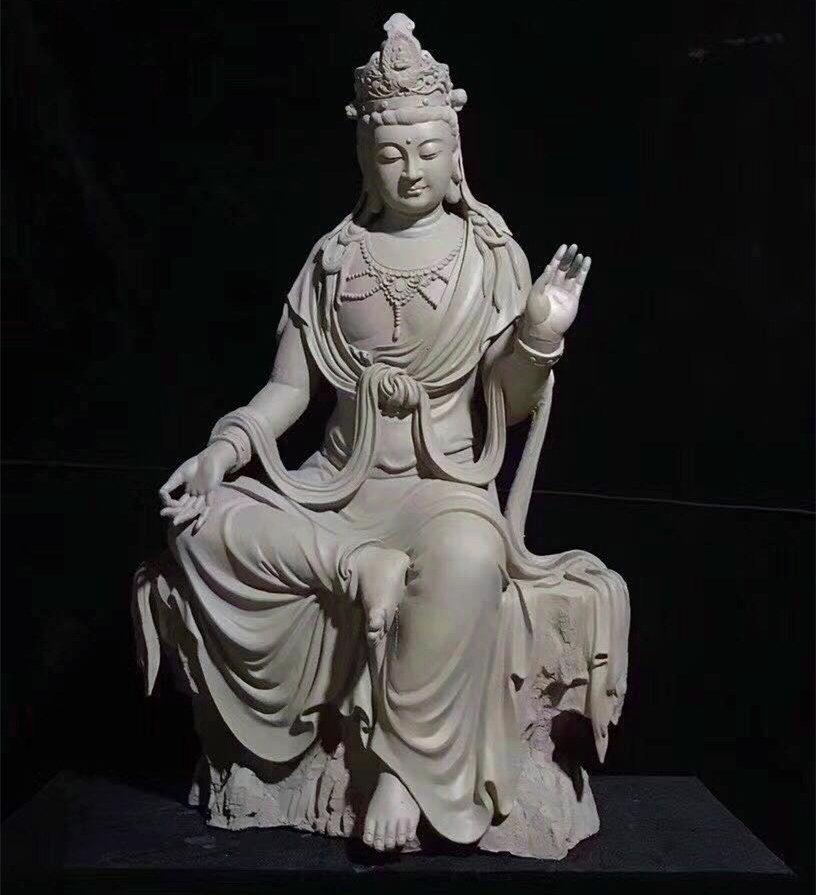 神像摆件寺庙脱胎彩绘工艺品定制