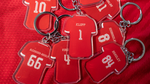 利物浦球迷纪念品 克洛普1号 84号布拉德利 66号阿诺德球衣钥匙扣