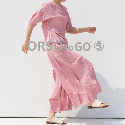 orso宽松褶皱设计感上衣裙裤套装
