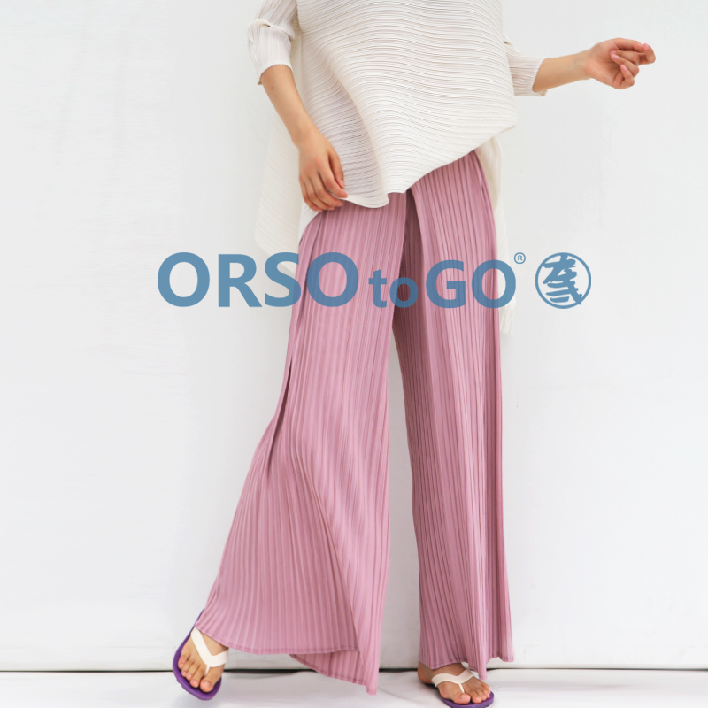 ORSOtogo褶皱女裤显瘦阔腿裤裙裤