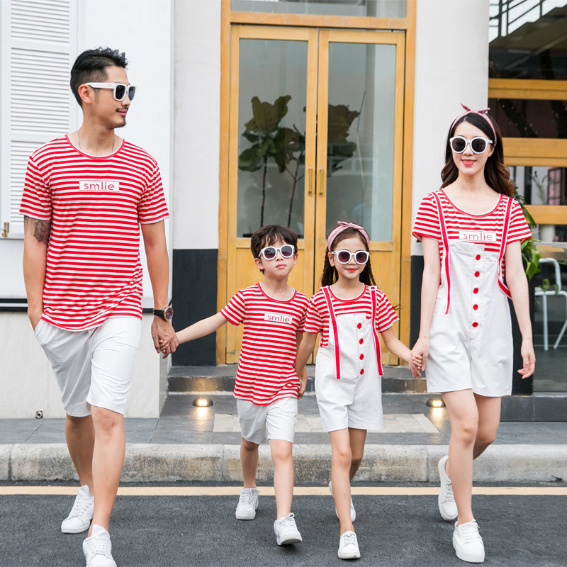 children With children summer kindergarten teacher pupil stripe Class clothes Boy girl rompers suitin the Children/Baby/Family fitted , Family fitted/Parenting Fashion  category - from Buy2taobao.com to provide professional Taobao agent buy service