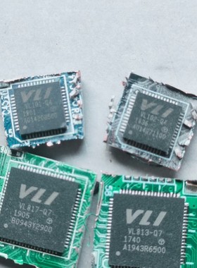 拆机带板VL817-Q7 VL817 B0 BO QFN76超高速USB3.1-HUB 主控芯片