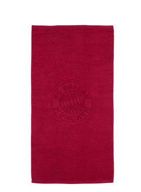 进口拜仁周边浴巾纯棉酒红色140x70cm官方正品53438品德居