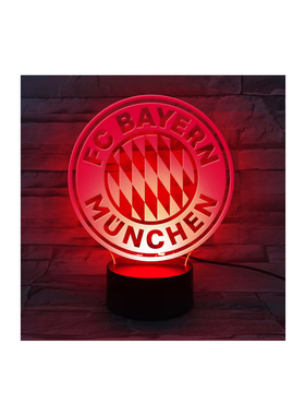 进口拜仁周边床头灯USB/电池LED装饰氛围摆件官方正品24780品德居