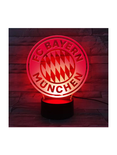 进口拜仁周边床头灯USB/电池LED装饰氛围摆件官方正品24780品德居