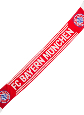 进口拜仁围巾红色针织主场气氛球迷助威官方正品35327品德居