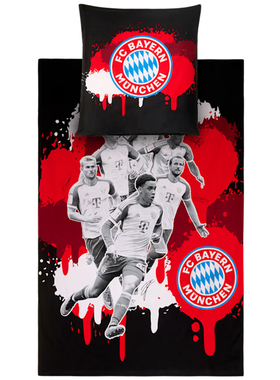 33941品德居拜仁周边23/24赛季巨星枕套被套单人床品套装欧标