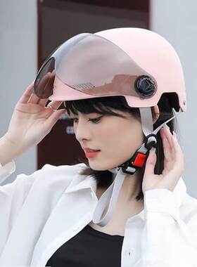 国标电动摩托车头盔男女电动车夏