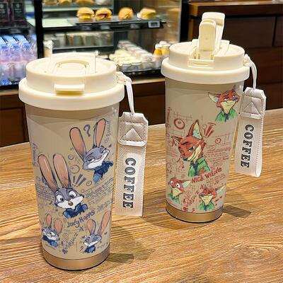 疯狂动物城尼克朱迪保温咖啡杯