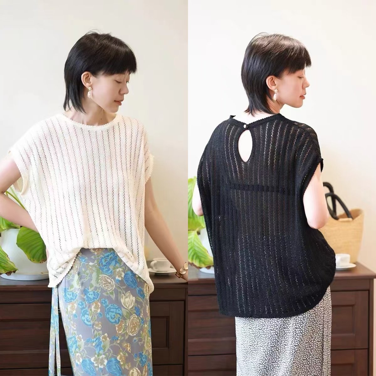 老钱风松弛感针织衫女装