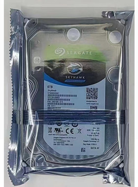 希捷酷鹰ST6000VX001 6T台式机监控录像硬盘3.5寸 6TB SATA接口