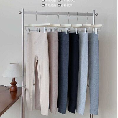 肯豆黑金棉平纹女芭比裤春夏8902高腰微压瑜伽健身