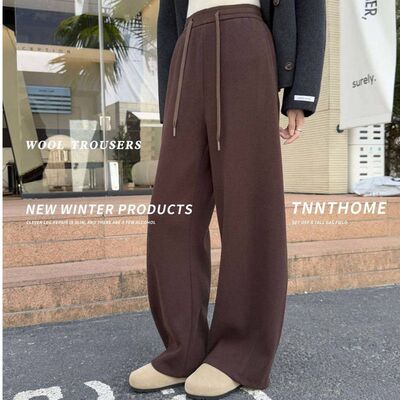 佐丹伊88091羊毛毛裤（口袋版）女休闲裤加绒冬